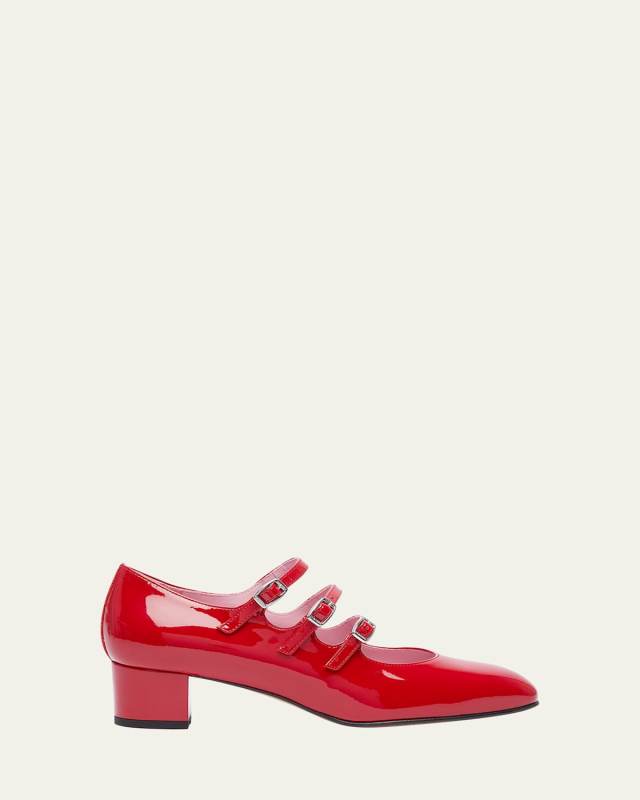 Kina Patent Mary Jane Ballerina Pumps